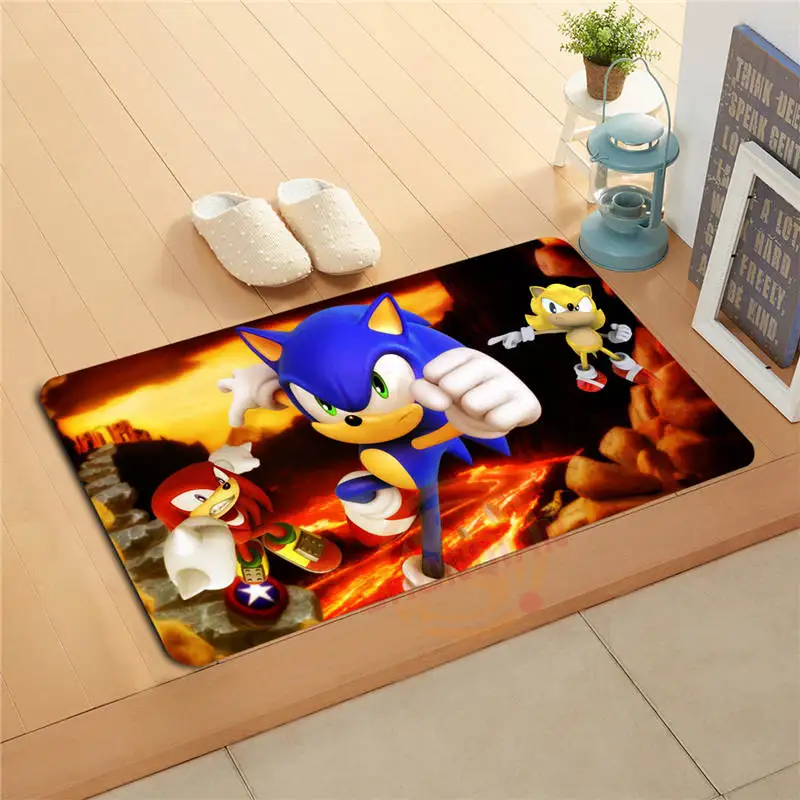 L75 Пользовательские Sonic the Hedgehog Дверной Коврик #15 Home Decor Для Ванной Коврики для ног