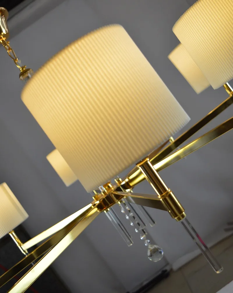 Скидка Светодиодная люстра с золотыми или хрустальными кристаллами, современный простой светильник для спальни, гостиной, столовой с абажурами, о... Скидка Светодиодная люстра с золотыми или хрустальными кристаллами, современный простой светильник для спальни, гостиной, столовой с абажурами, о...