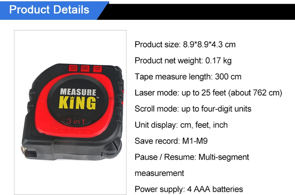 TUNGFULL 3-в-1 King цифровой измерительный лазерный нивелир лазерная рулетка метр Алюминий сиденье уровень инструменты измерения аксессуары