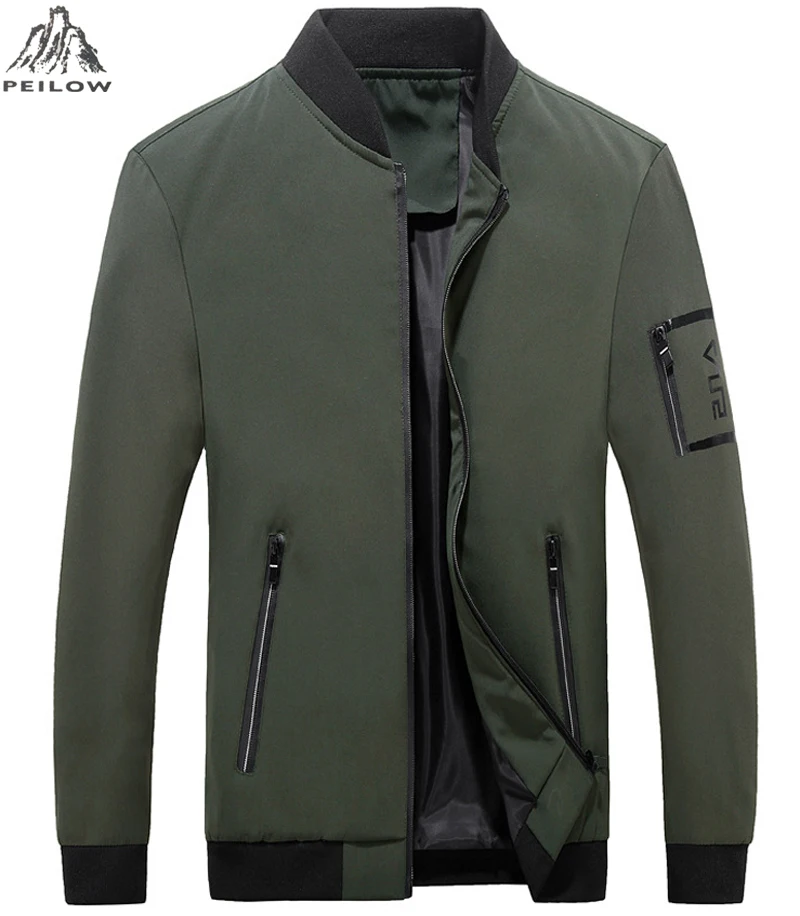 Мужские куртки-бомберы размера плюс 6XL, 7XL, M~ 8XL, мужская мода, Бейсбольный воротник, уличная одежда, пальто в стиле хип-хоп, мужская верхняя одежда, тонкие куртки