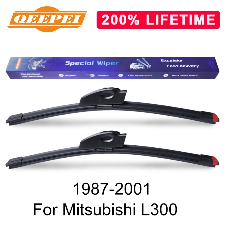 QEEPEI Replace Wiper Blade For Mitsubishi L300 1987-2001 Silicone Rubber Windshield Windscreen Auto Car Accessories | Автомобили и