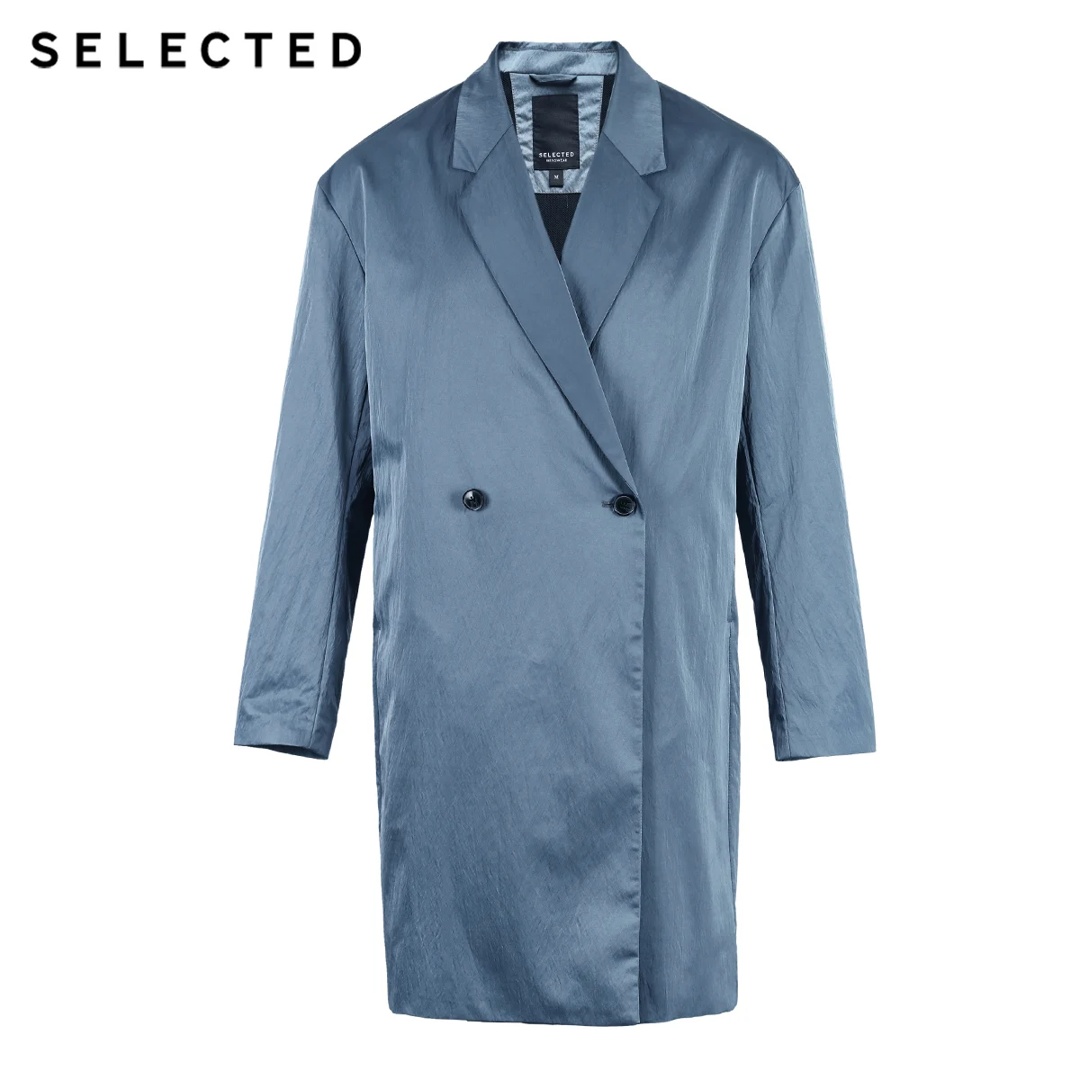 Отборный однотонный классический крой средней длины ветровка C | 4191OM504|Плащи и