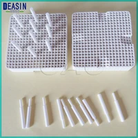dental lab honeycomb square firing trays 4pcs with 40 zirconia pins hot sale