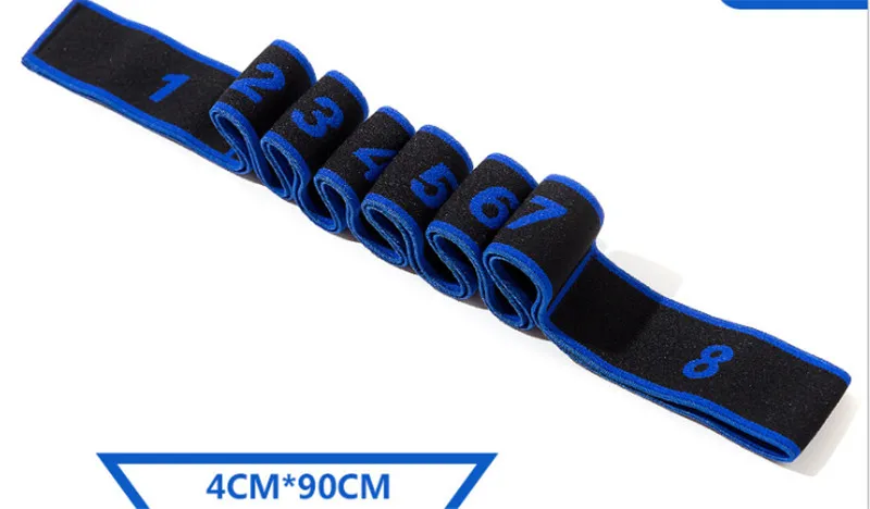 Adult Blue 1 шт., высокое качество, для детей и взрослых, для латинских танцев, тренировочные полосы, Йога, Пилатес, стрейч, для фитнеса, эластичная лента сопротивления, 80/90*4 см - Цвет: Adult Blue