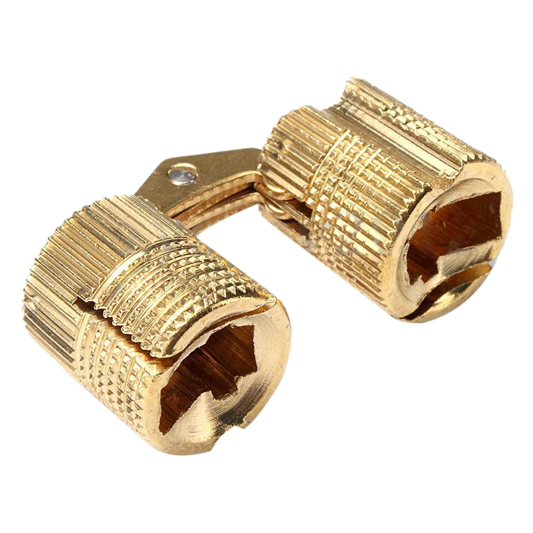 4Pcs 12mm Brass Barrel Invisible Hinge for Cabinet Door Caravan Worktops Size: 12Mm | Обустройство дома