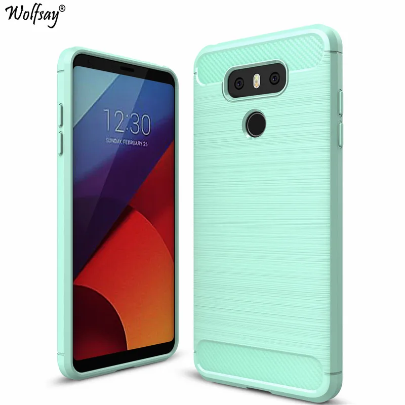 Чехол Wolfsay для телефона LG G6 чехол H870 H871 двойной резиновый силиконовый мягкий