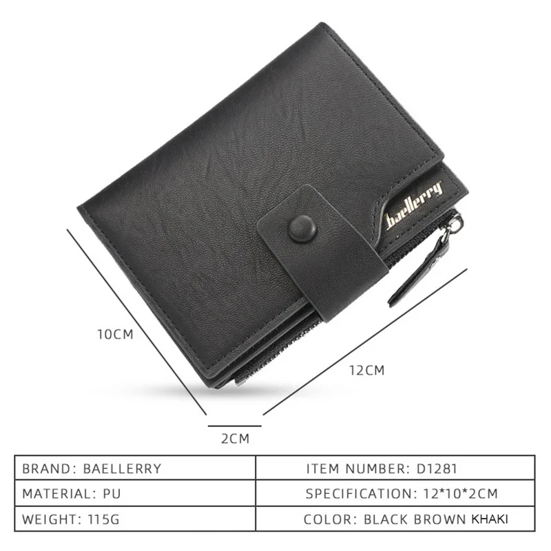 Топ 2020 Винтажный Мужской кожаный брендовый Роскошный кошелек короткие тонкие