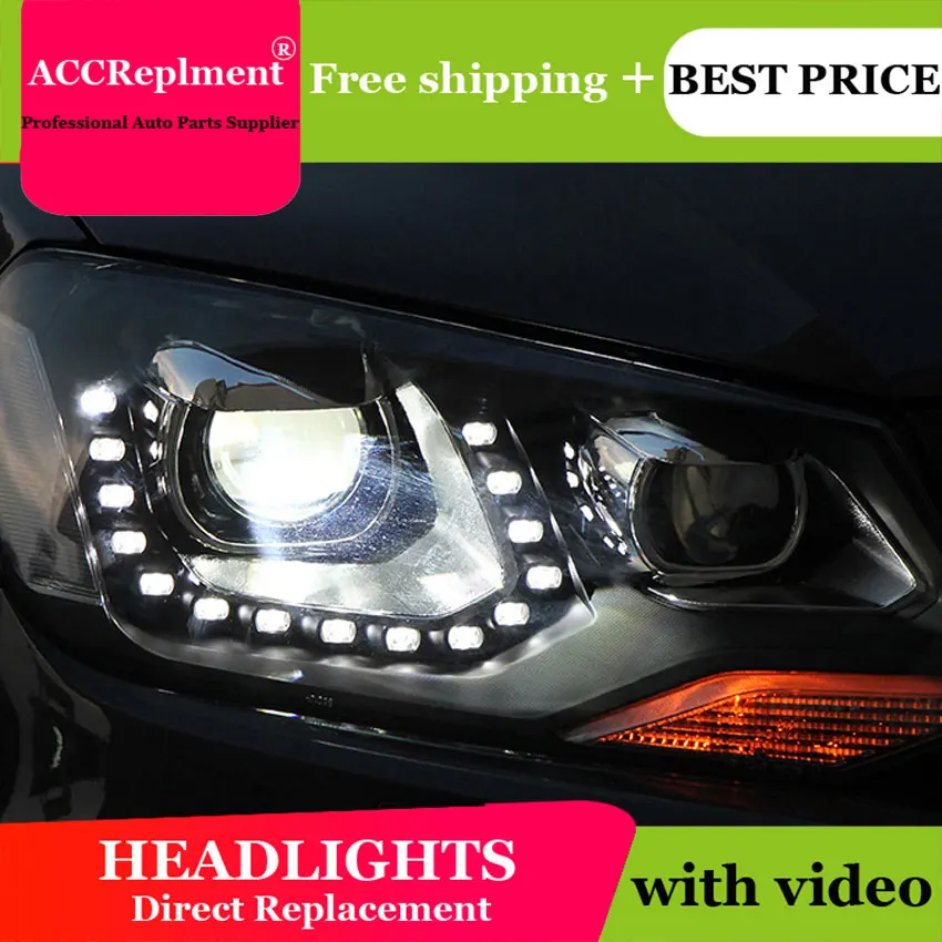 Авто. PRO фары для vw touareg 2011 2015 стайлинга автомобилей bi xenon объектива светодиодный