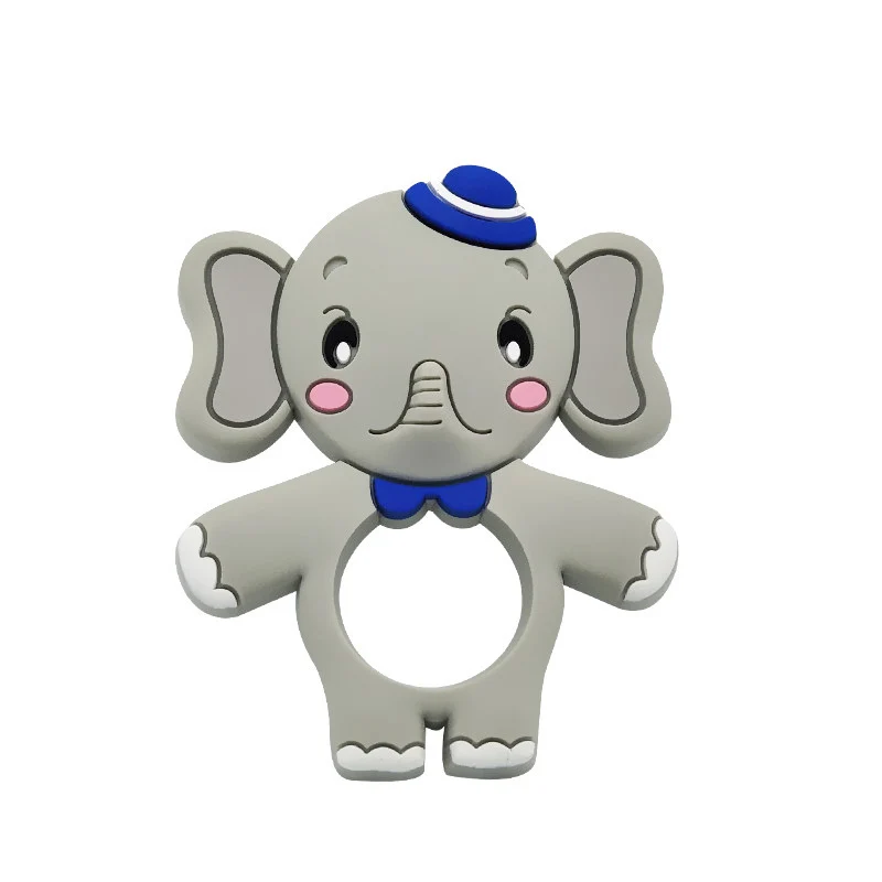 Baby Silicone Teethers BPA Free Teething Toy Animal Dog Koala Owl Elephant Ring Teether | Игрушки и хобби