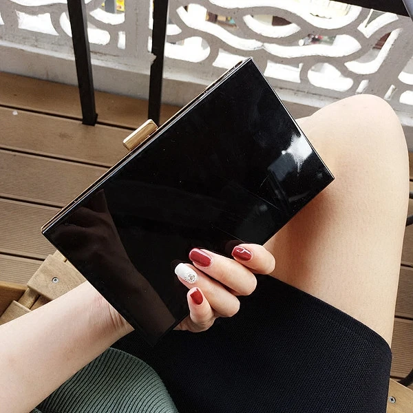 Летние прозрачные ПВХ клатчи простой дизайн белые модные бокс кошельки