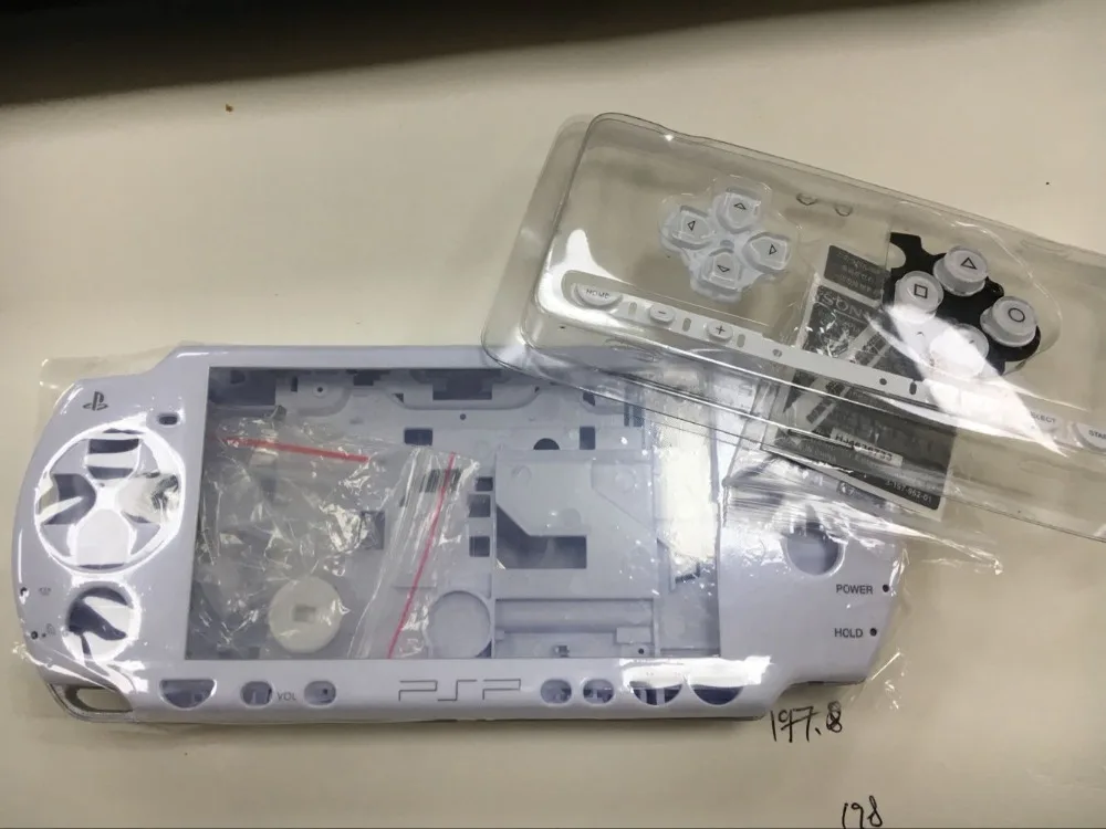 Белый сменный Корпус Корпуса корпуса для PSP2000 PSP 2000 Полная Крышка консоли с