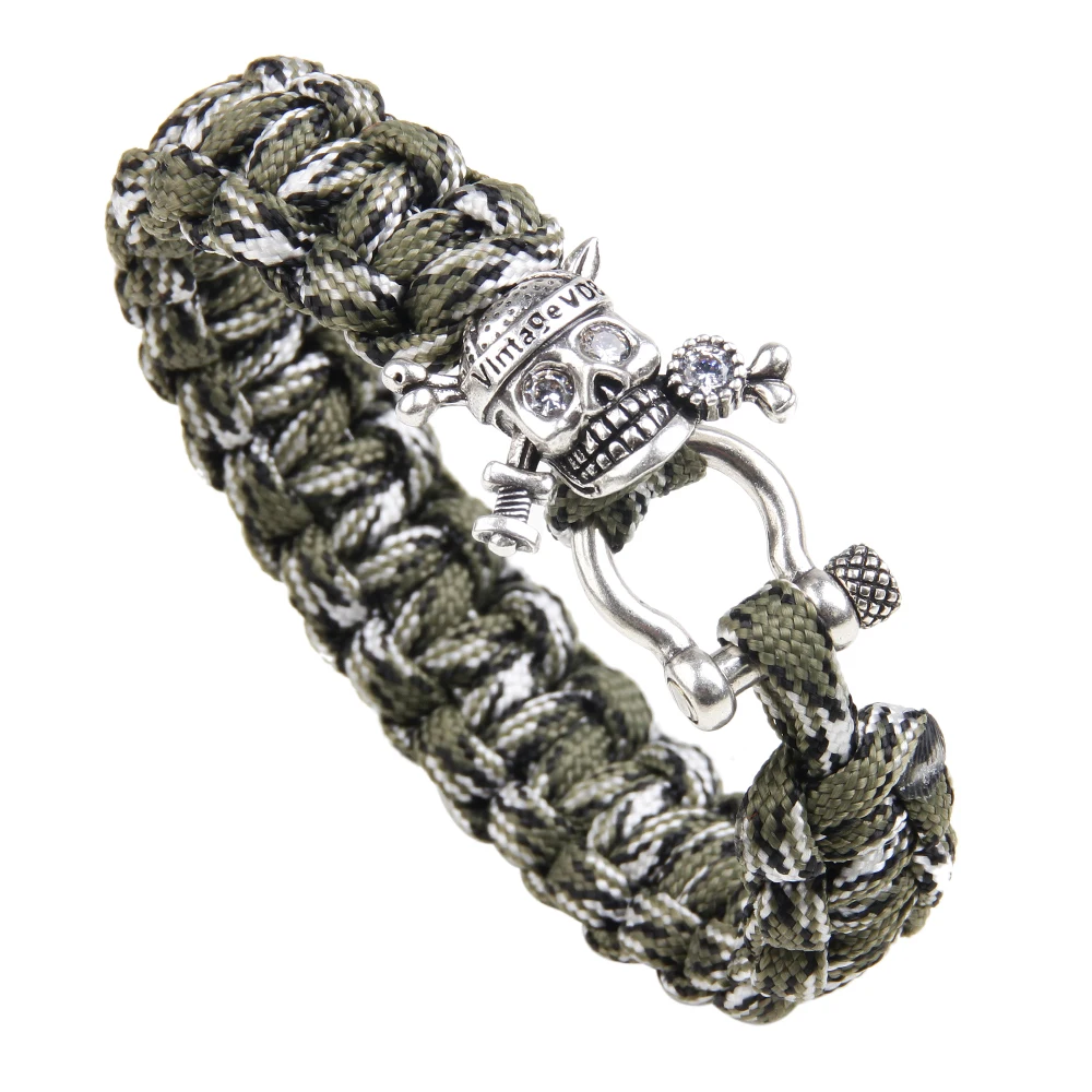 UBEAUTY Hand-woven Umbrella Bracelet With Pirates Of the Caribbean Outdoor Mountaineering Fashion Male Bracelets Accessories | Украшения и