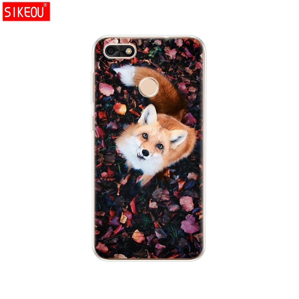 12080 Силиконовый чехол 5," huawei P9 Lite Mini, Мягкий ТПУ huawei Nova lite SLA-L22 чехол для задней панели huawei Y6 Pro чехол с котом и цветами - Цвет: 12080