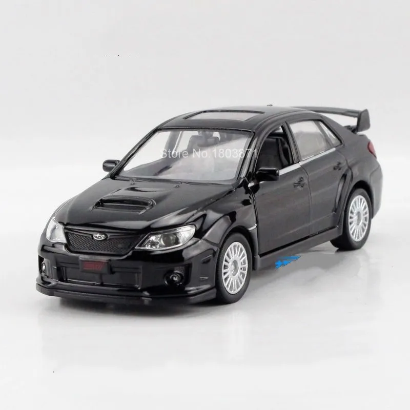 Бесплатная доставка Детские модели автомобилей Subaru WRX STI 1:36 5 дюймов Литые