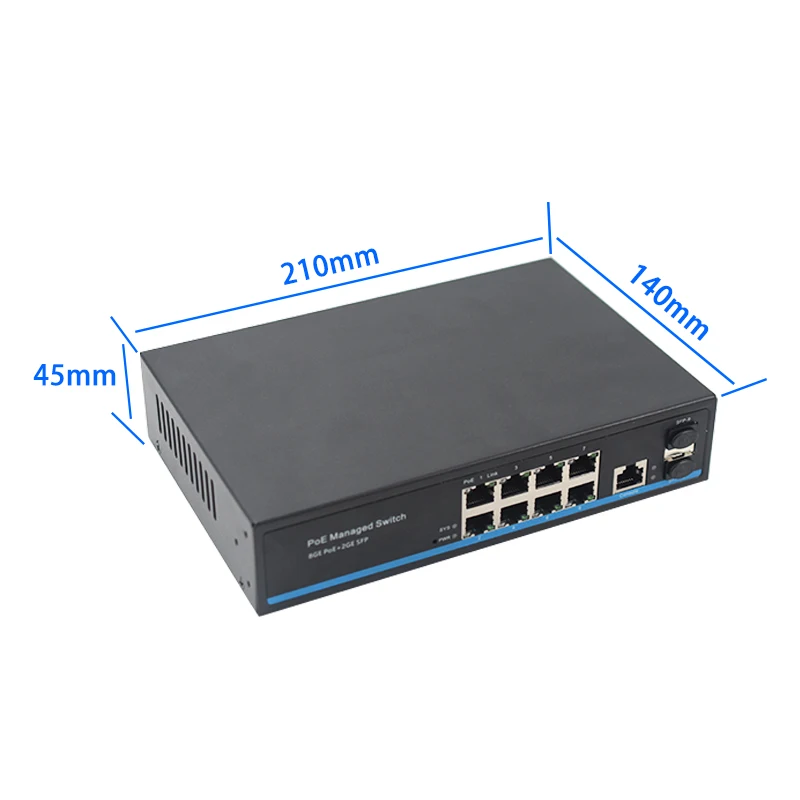 Wanglink Gigabit 8 port 48V&amp24V POE SWITCH WEB ethernet switch Port POE+1Uplink SFP management Network 1 ps | Мобильные телефоны