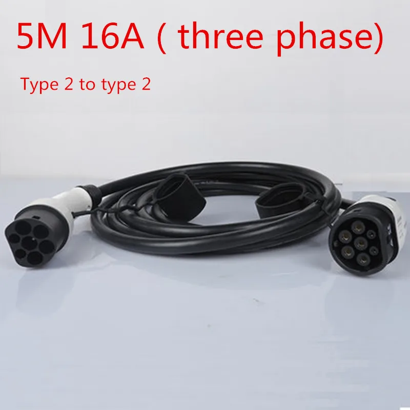 Кабель 5 м 16А трехфазный IEC62196 2 Mennekes Тип для типа EV разъем электромобиль зарядная
