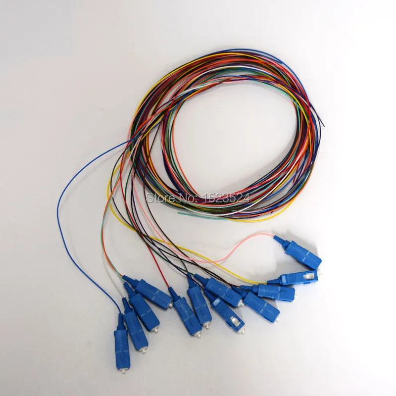 Free Shipping 2pcs/lot 12 Cores 12F SC UPC 1.5M Singlemode SC/UPC Fiber Optic Pigtail | Мобильные телефоны и аксессуары