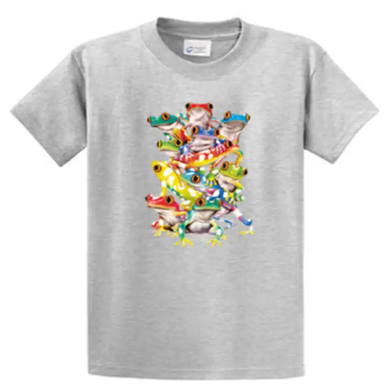 Фото Novelty Design Men Solar Color Changing Frogs Printed Tee Shirts Mens Reg to Big and Tall Port & Co Free Shipping Мужская одежда Novelty Design Men Solar Color Changing Frogs Printed Tee Shirts Mens Reg to Big and Tall Port & Co Free Shipping Мужская одежда