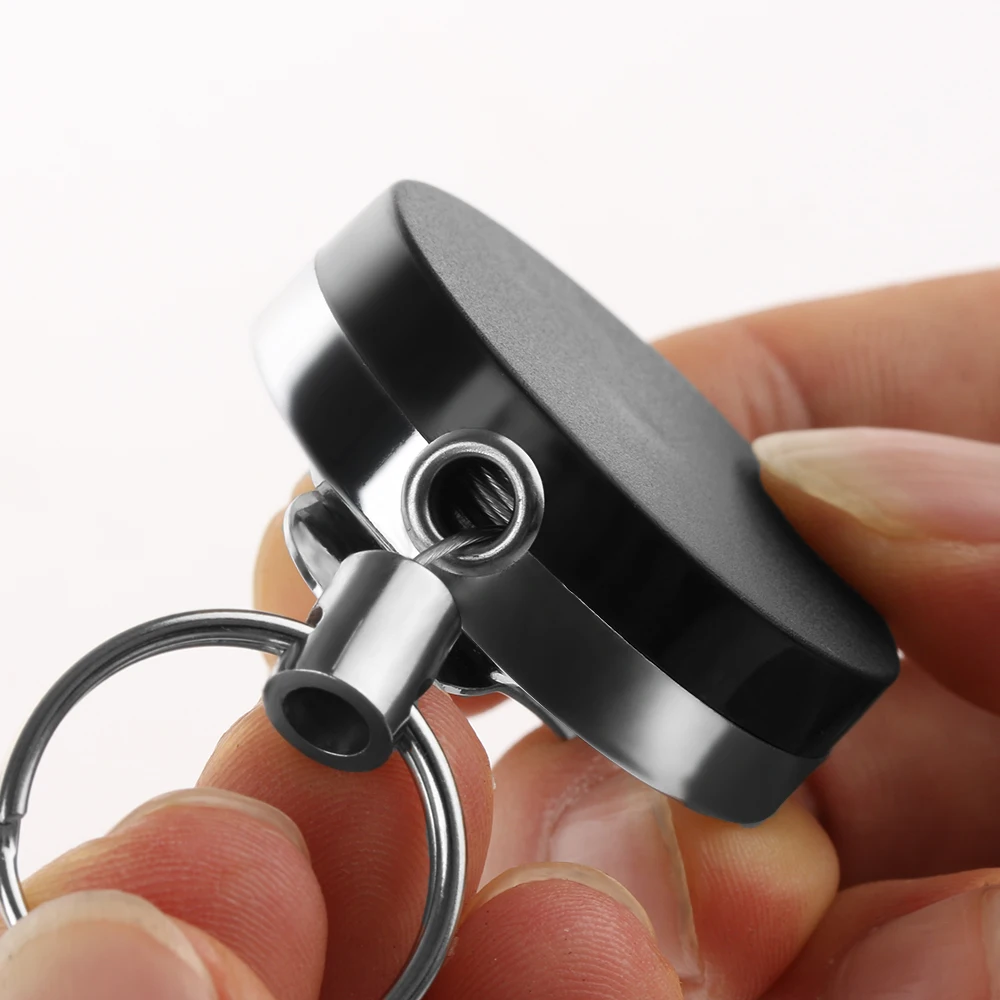 2 шт./лот выдвижная катушка отдача вытяжное кольцо для ключей цепь из стальной