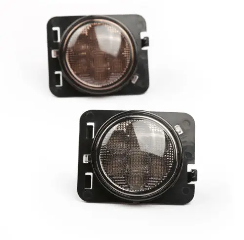 Черный светодиодный светильник переднее крыло вспышки боковой маркер указатель