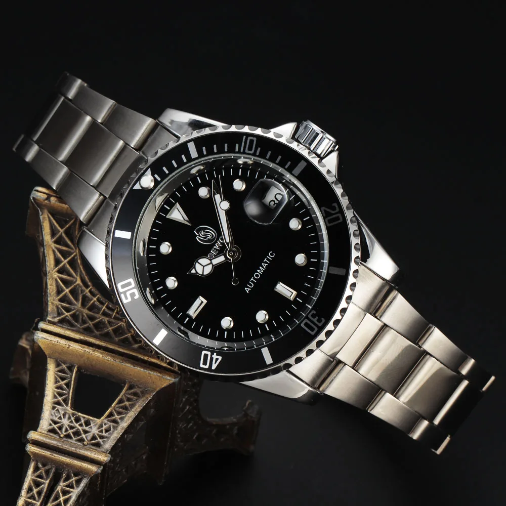 Мужские часы Топ бренд класса люкс SEWOR античный медный корпус автоматический
