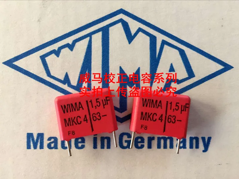 2020 hot sale 10pcs/20pcs German capacitor WIMA MKC4 63V 1.5UF 63V 155 1U5 P: 15mm Audio capacitor free shipping