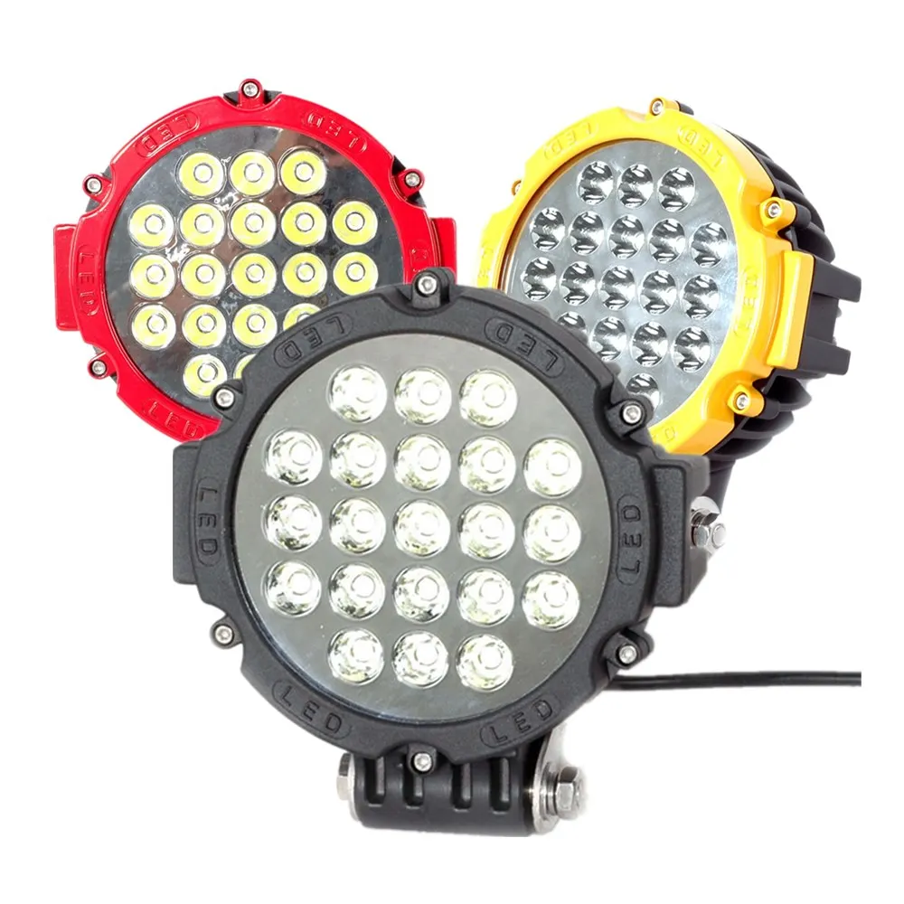 

Marloo 2pcs 63W 7inch Round LED Working Light SUV Off road Boat Headlight 12V 24V Spot Flood Driving 4X4 Fog work Light For Jeep