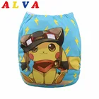 Новый дизайн, перезаряжаемый тканевый подгузник Alvababy с 1 вставкой из микрофибры YD64