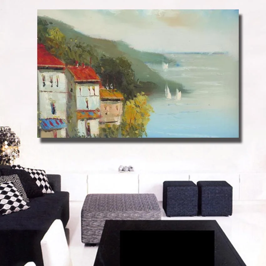 Большой размер декор Ручная роспись картина маслом на холсте современное