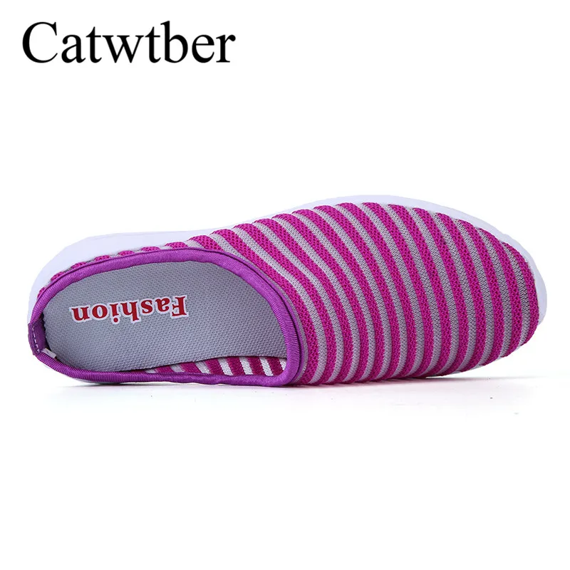 Catwtber 2018 новые летние дамские слипперы мягкие Обувь с дышащей сеткой мягкая