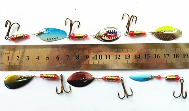 Набор 30 шт. рыболовная приманка Спиннер металлические приманки-ложки для рыбалки