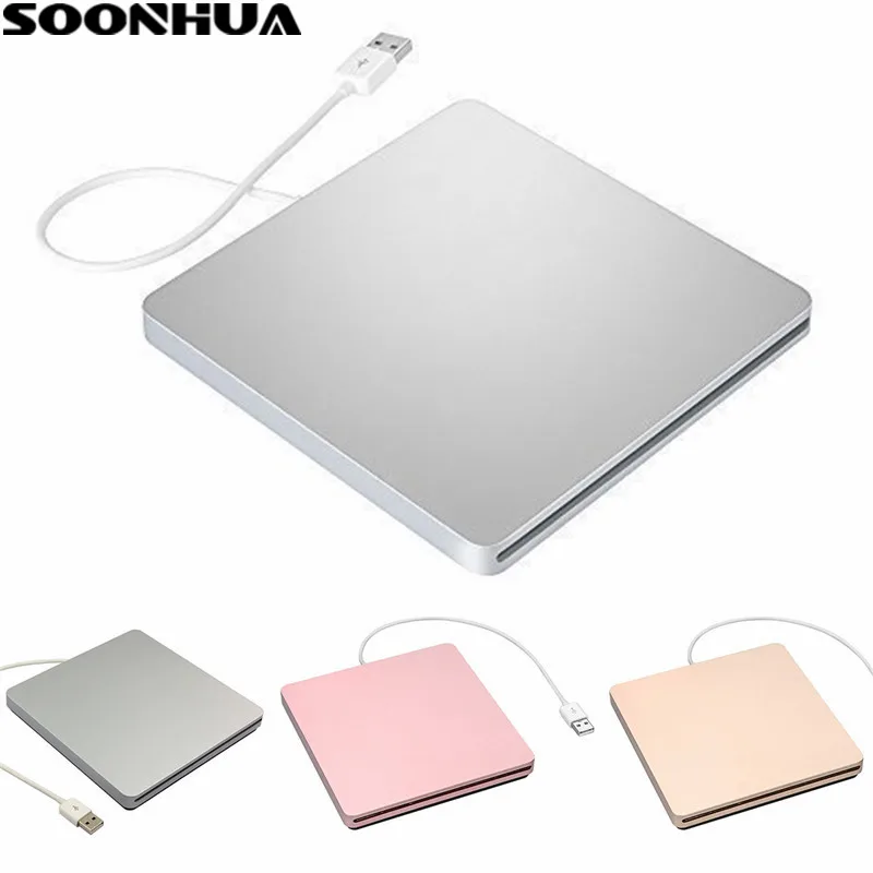 Портативный внешний DVD привод SOONHUA USB 2 0 устройство записи VCD CD ROM приводы для IMac