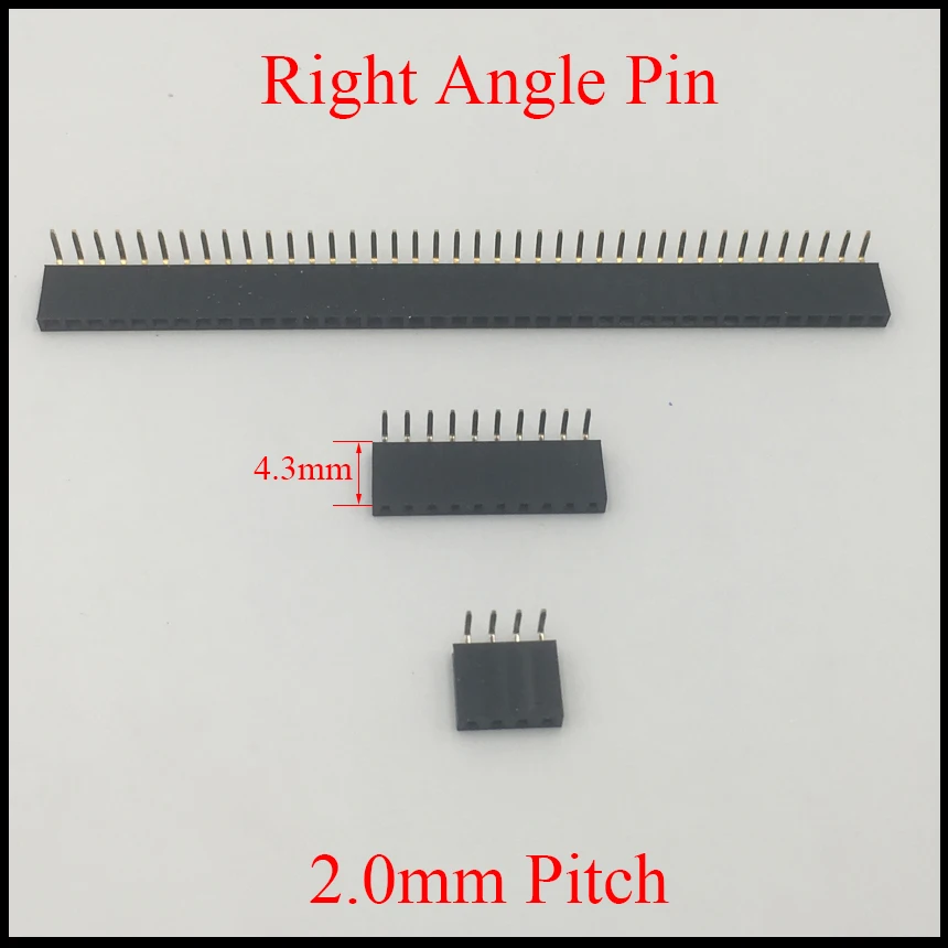 1*40 1x40 Pin 40 P 2 0 мм Шаг пространство 4 3 высота гнездовой соединитель Однорядный 90