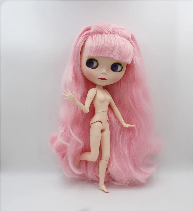 Кукла Blygirl кукла Blyth розовые вьющиеся волосы 1/6 Обнаженная 19 шарниров тела новая