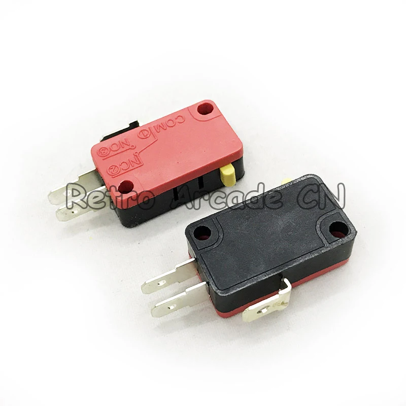 

50pcs/lot High quality Replacement 3 terminals arcade push button actuator microswitches arcade game Joystick micro switch
