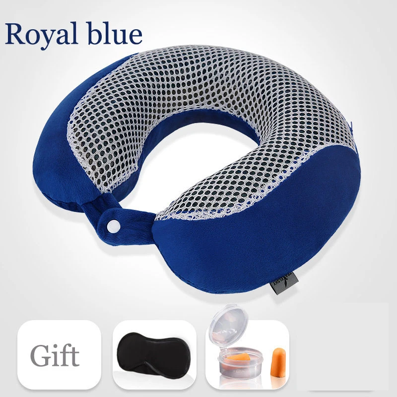 Дорожные аксессуары сетчатая гелевая U-образная подушка бархатная Съемная