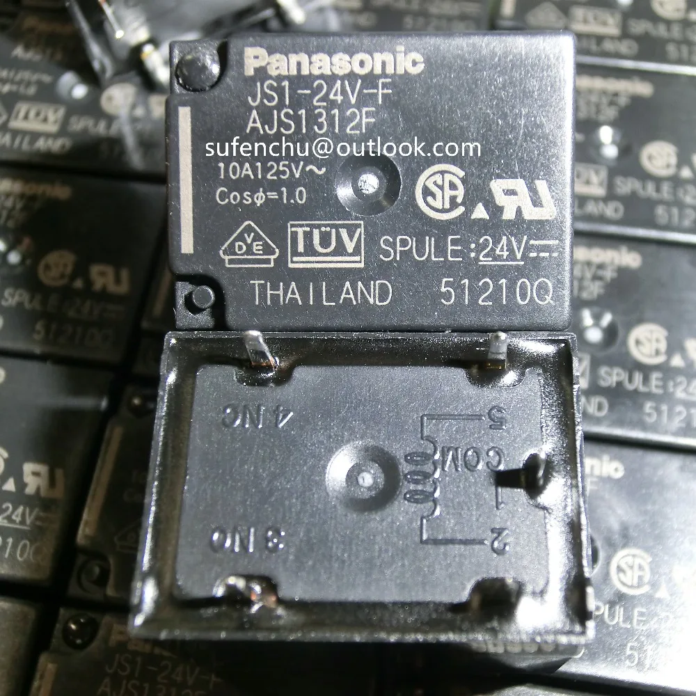 

10 шт JS1-24V-F AJS1312F 24V 5Pin 10A 125V