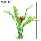 2016, 18 см, зеленые фотозащитные материалы, ПВХ водные растения для аквариума, аксессуары для украшения аквариума