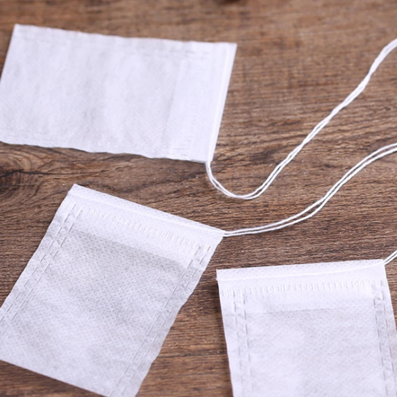 Одноразовый чайный пакет 100 шт./лот нетканый кружевной ленточный уплотнительный