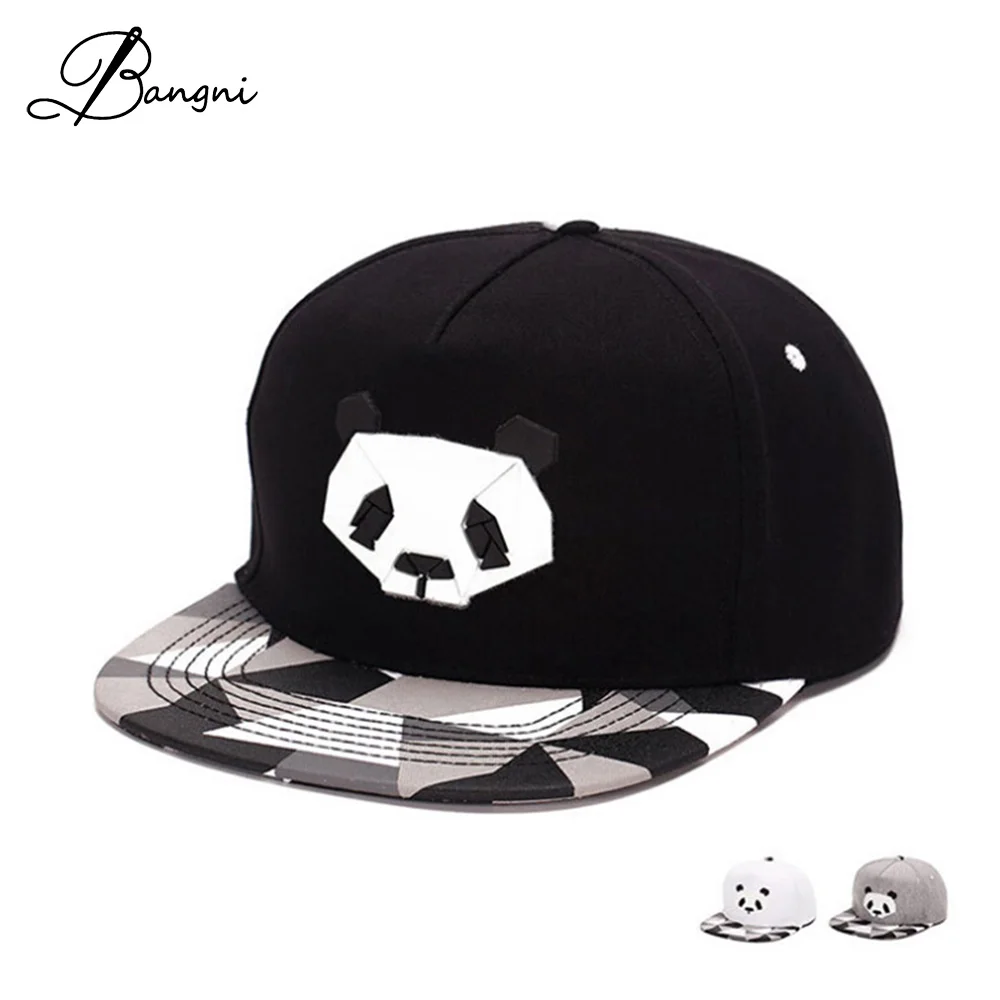 

Lovely Panda Pattern Snapback Baseball Cap Outdoor Casual Flat Hats For Men Women Trucker Hat Hip Hop Cap Gorras Bone Casquette