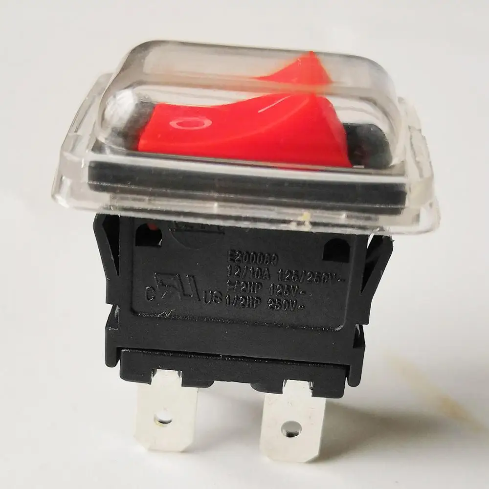 2pcs KEDU HY17-10 4 Pins Waterproof Push Button Switches ON-OFF Electric Tool Pushbutton Rocker Switch 125/250V 12/10A 1/2HP - купить по