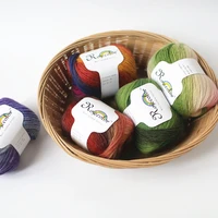 free shipping 50gball rainbow shawl wool yarn dyed long fancy music thread hat scarf coarse yarn for hand knitting