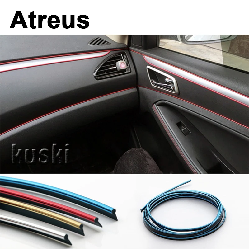 Внутренняя отделка автомобиля Atreus 3 м стикер для Toyota Corolla Avensis RAV4 Yaris Auris Honda Civic 2006