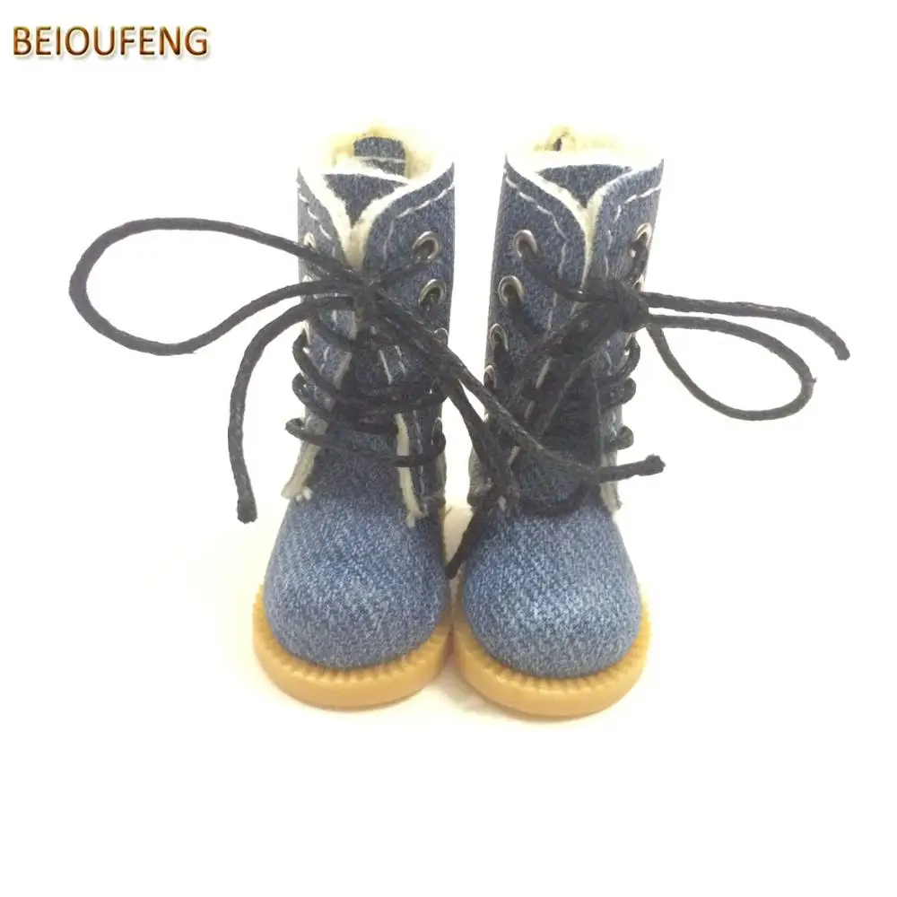 BEIOUFENG 3 8 см мини кукольная обувь для куклы блайз игрушка 1/8 BJD кукольные ботинки