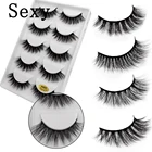 30 партлот Натуральные Искусственные ресницы, объемные пушистые 3d норковые ресницы, набор искусственных ресниц, 6 упаковок