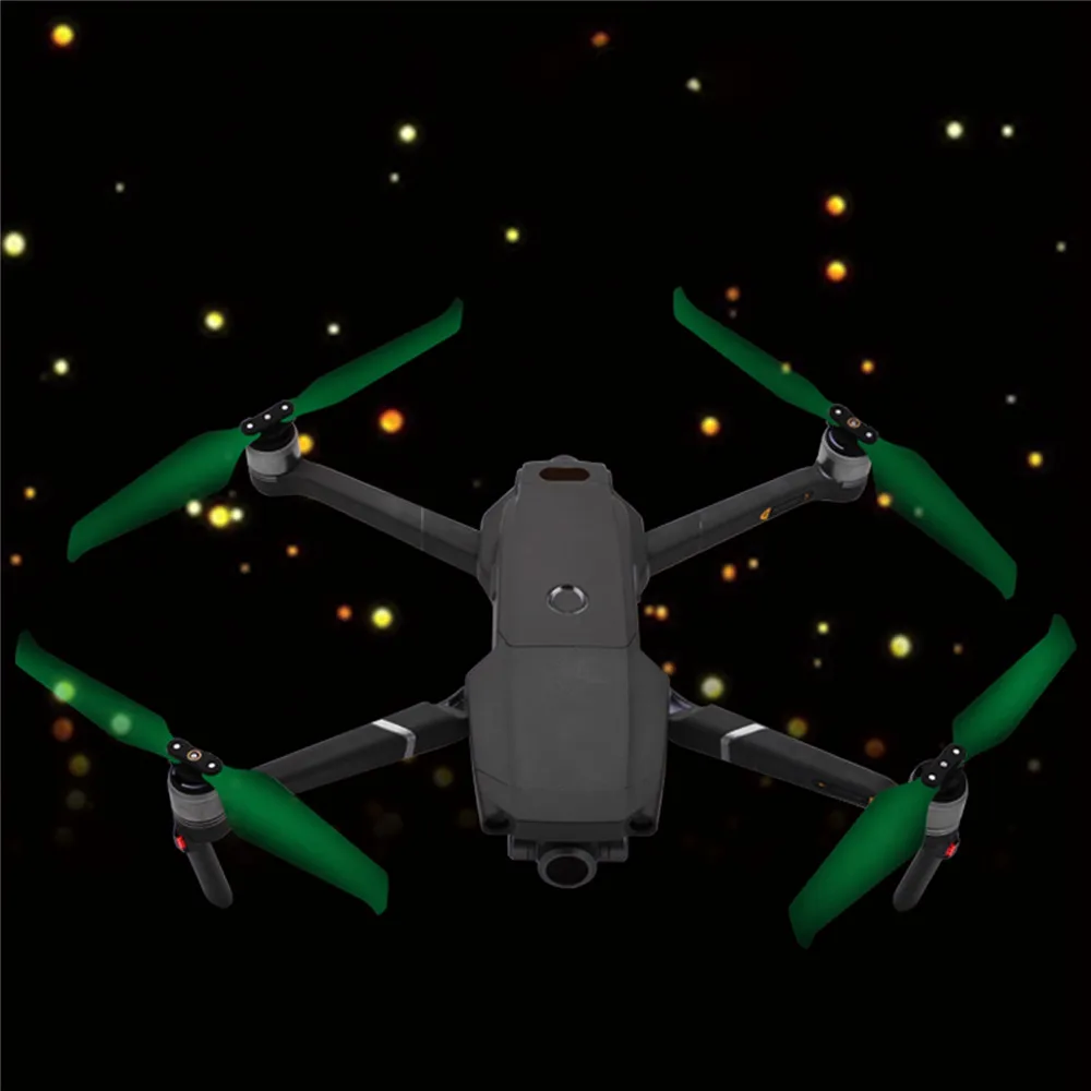 2 пары светящихся пропеллеров 8743F для дрона DJI Mavic Pro/ Zoom складные быстросъемные