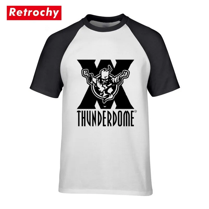 Оригинальная Винтажная Футболка thunderdome Hardcore Techno gabber Повседневная футболка с