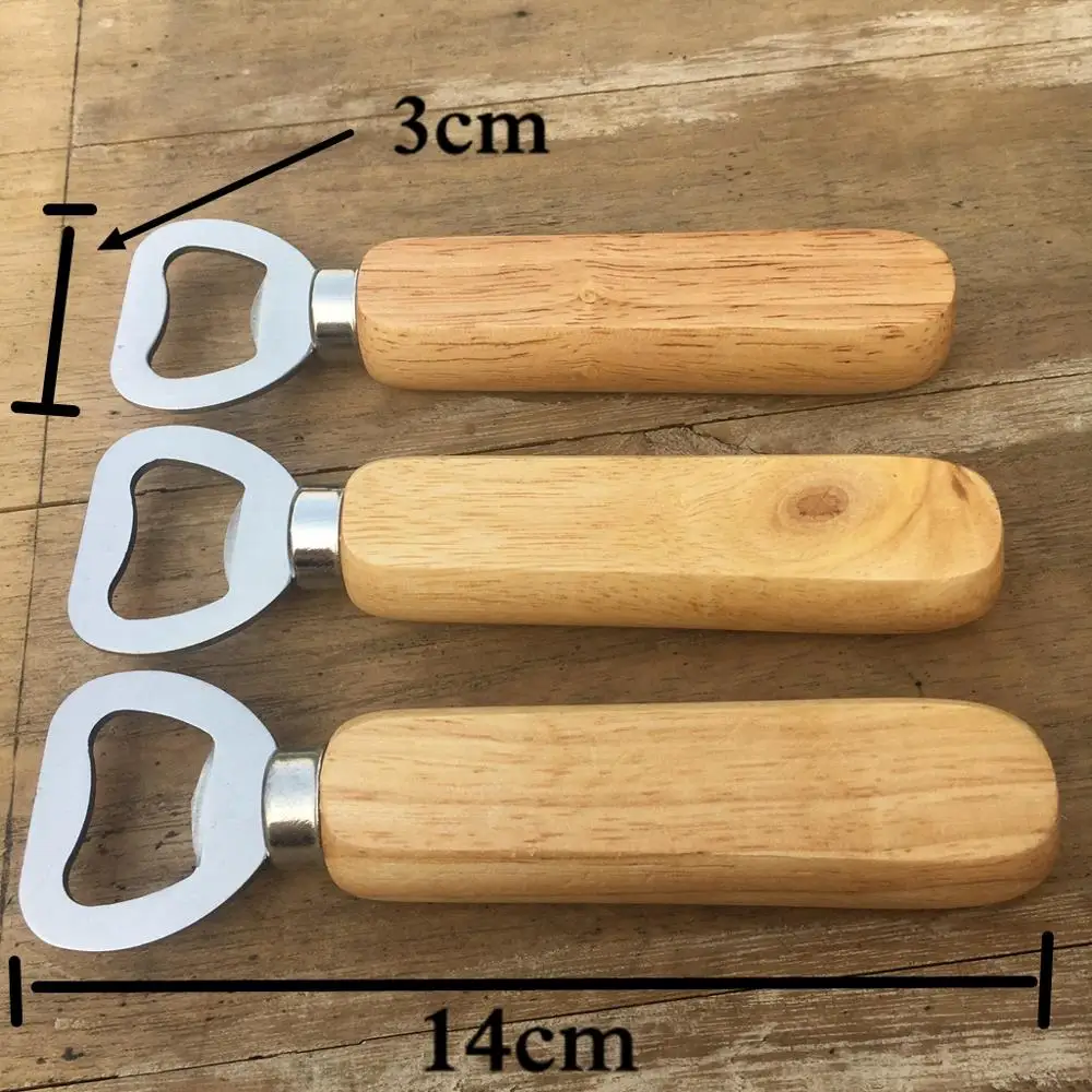 Customized Engraved Wood Beer Bottle Opener Advertising promotion Personalized name Groomsmen gifts for men wedding gift | Дом и сад