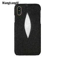 luxury brand genuine snake skin phone case for xiaomi mi max 3 phone back cover protective case leather phone case