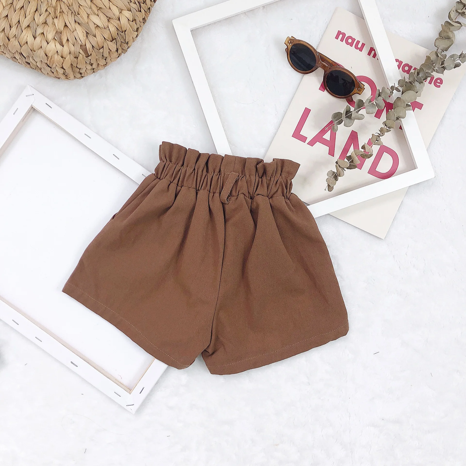 2019 г. летние однотонные повседневные шорты для девочек универсальные в Корейском